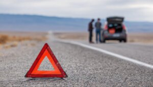 Broken down car